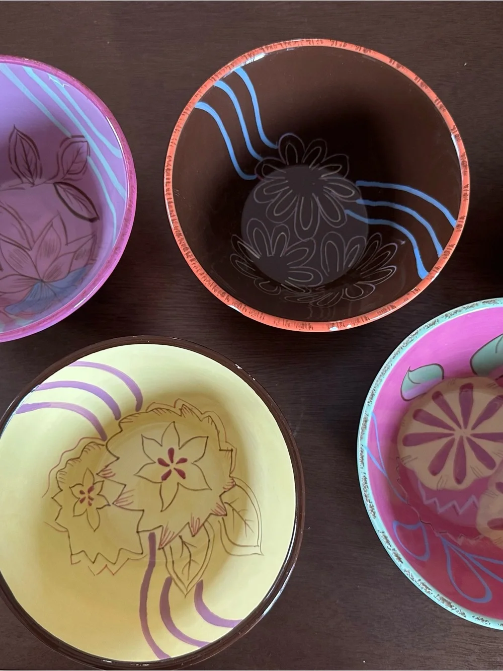 Tracey Porter Vivre Collection 8 Hand-Painted Bowls